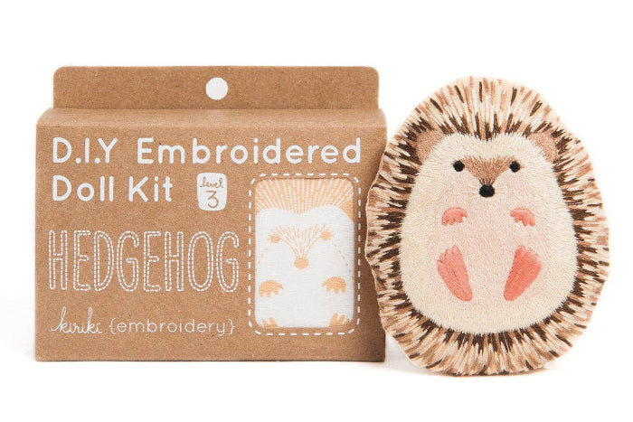 Hedgehog Embroidery Kit - Kiriki Press