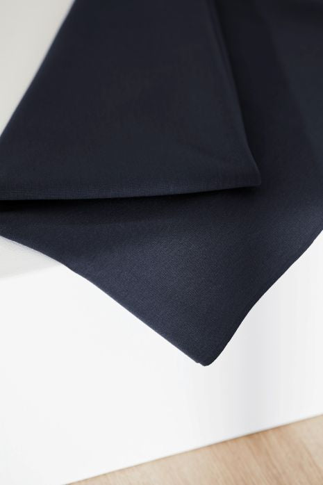 Plain Ponte Knit Dark Navy - meetMILK €29.5/m