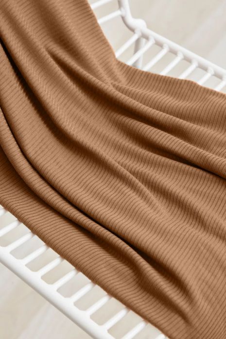 Derby Ribbed Jersey Nougat - meetMILK €27.50 /m