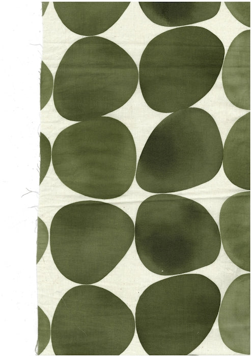 Natural Dots Green- Cotton/Linen - Kokka - €28,50