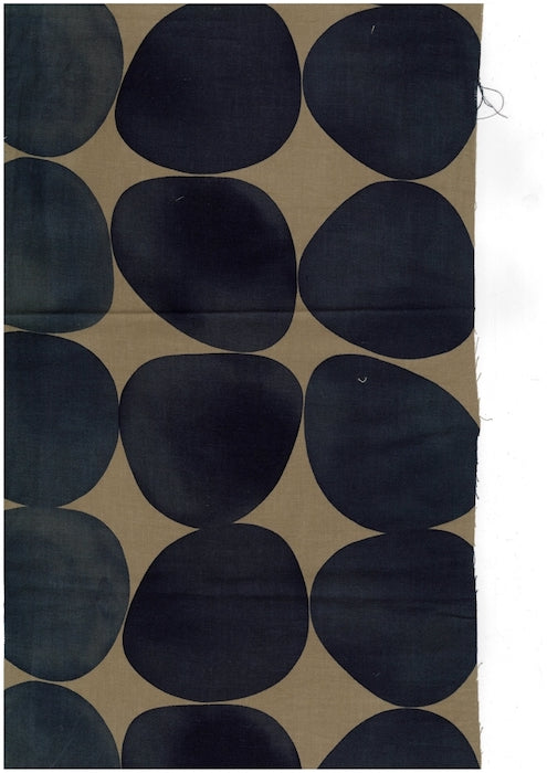 Natural Dots Beige/Black- Cotton/Linen - Kokka - €28,50