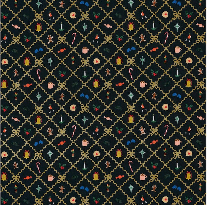 Holiday Argyle Metallic  - Cotton - Rifle Paper Co €19,50 pm