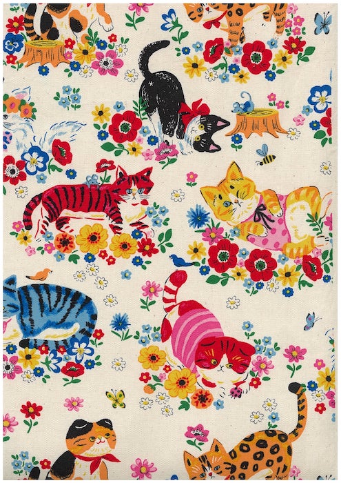 Powerful Animal, Cats Garden Cotton - Kokka €18.50 pm