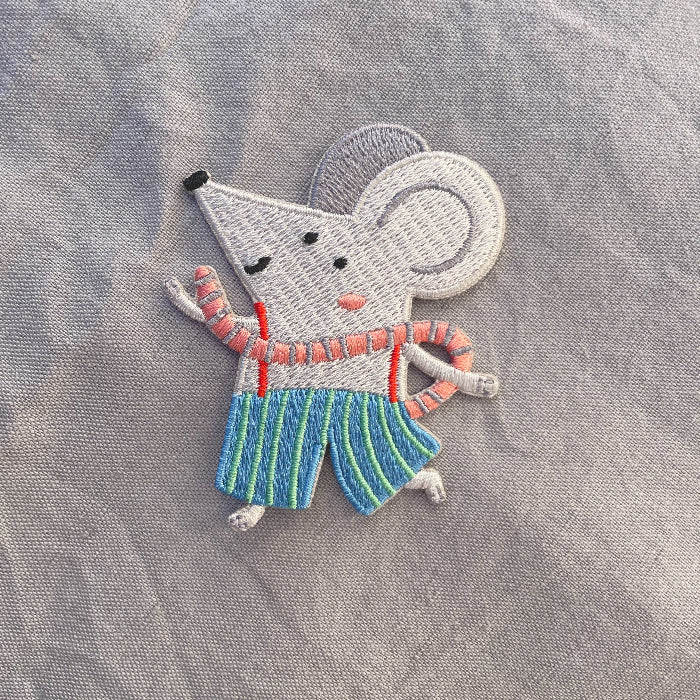 Mouse Iron-On Patch – Hannahs Firlefanz