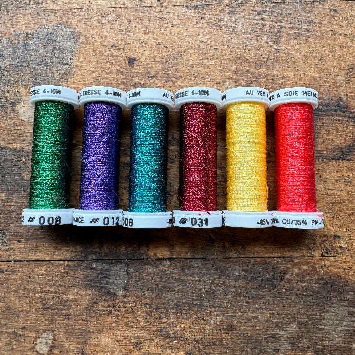 Silk Metallic Sewing Thread  - Acidulé -Au ver à Soie