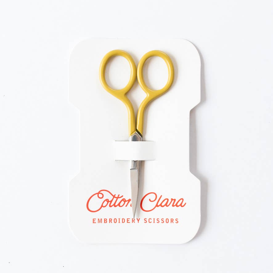 Chartreuse -Colourful Embroidery Scissors-Cotton Clara Craft Kits & Supplies