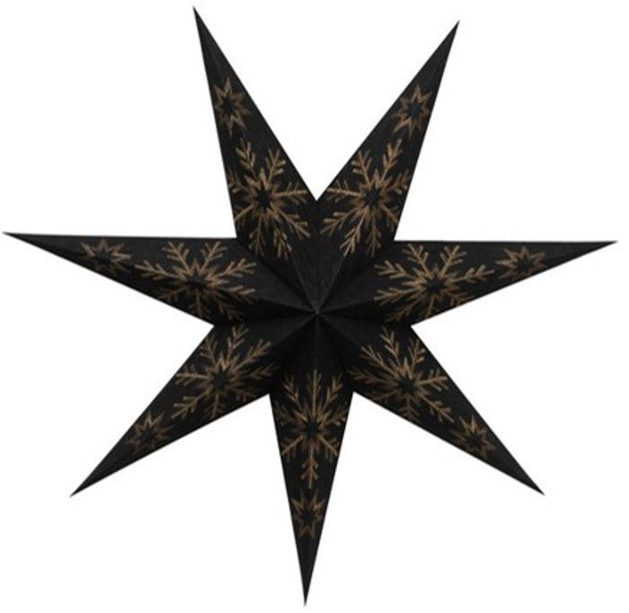 Embroidered Paper star - Only Natural