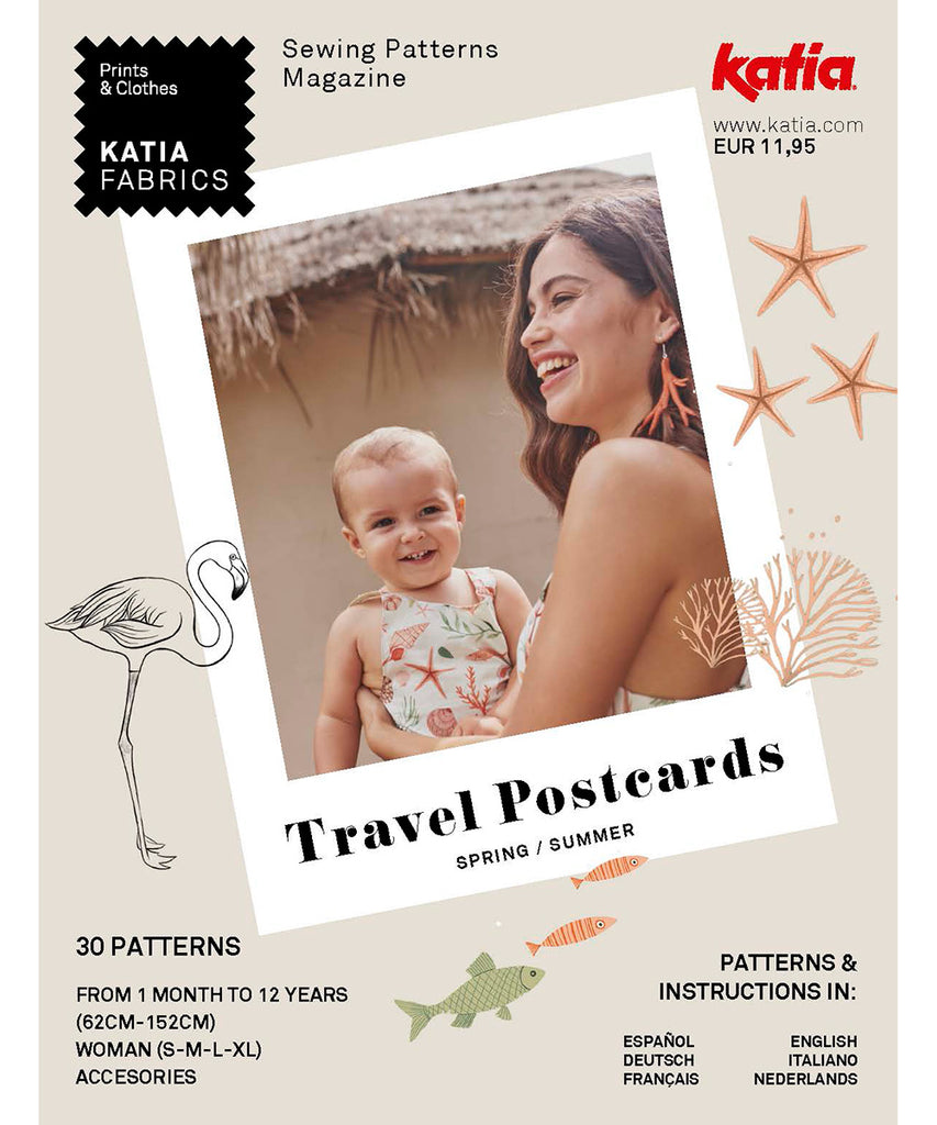 Sewing Patterns Magazine - Travel Postcards - Katia Fabrics
