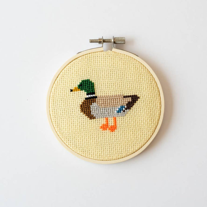Duck Cross Stitch Kit - Cotton Clara