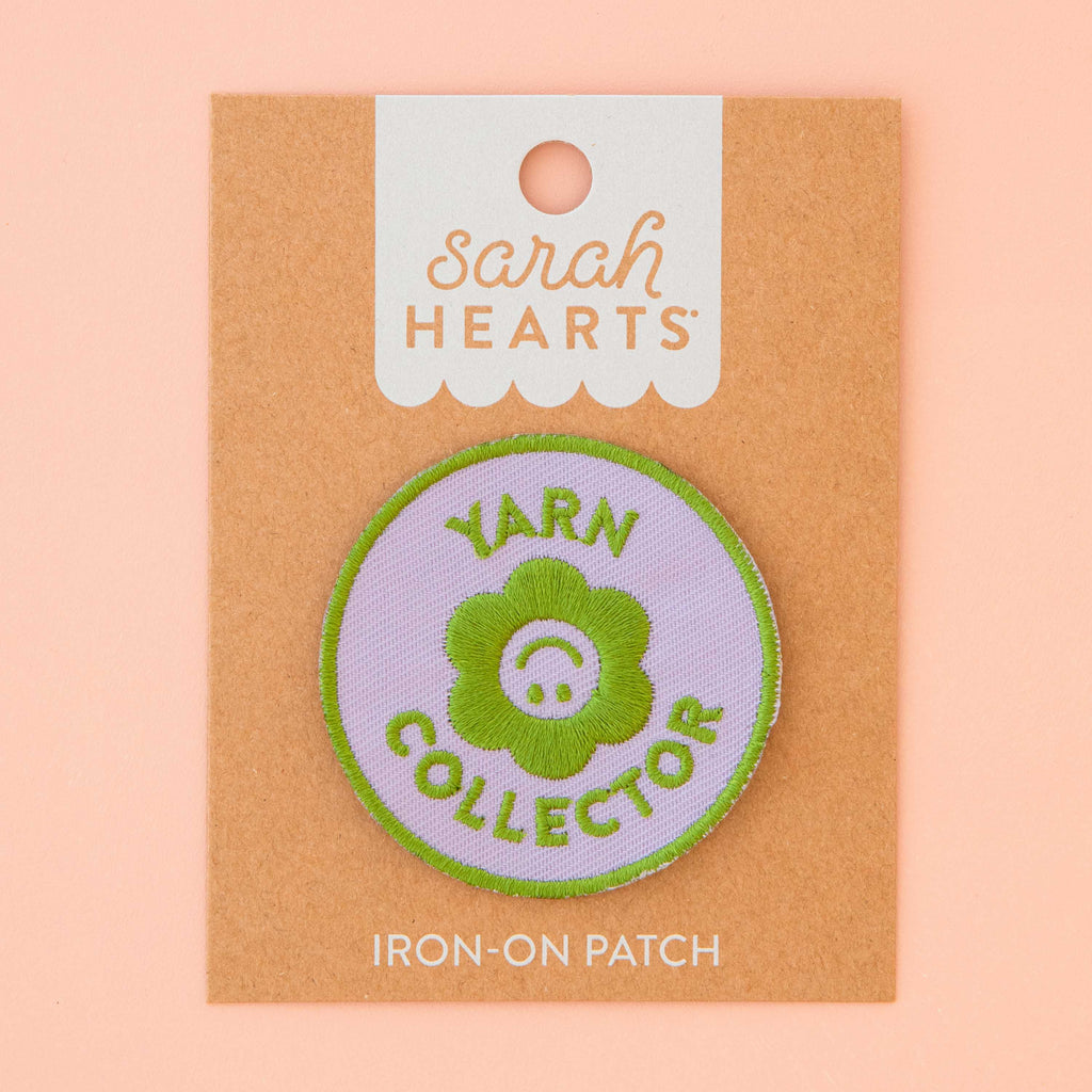 Yarn Collector Iron-On Patch - Sarah Hearts