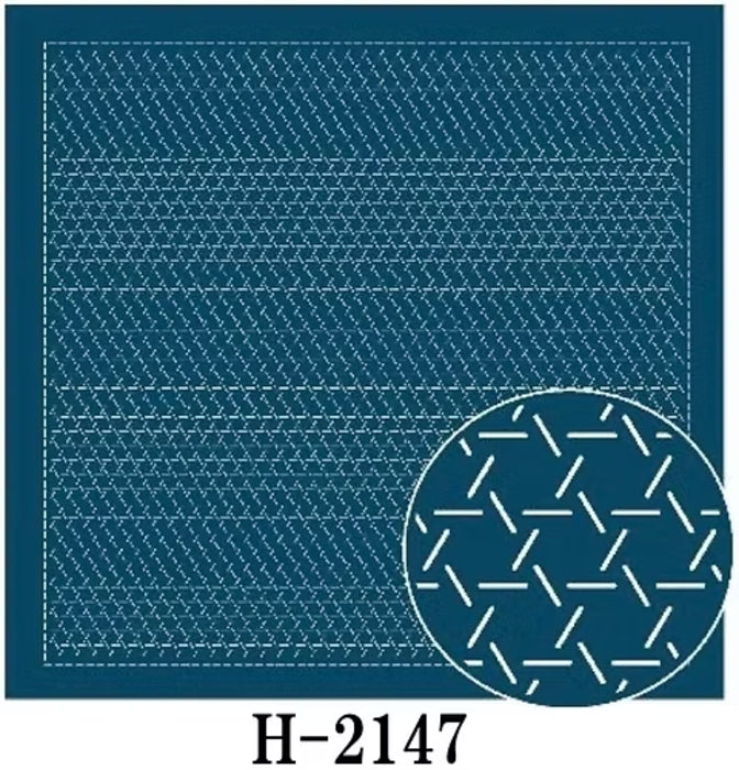 Hana-Fukin Sashiko Sampler H 2147 Hitomezashi Kagome - Olympus