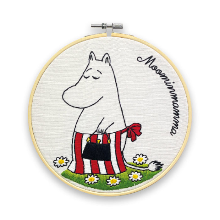 Moominmamma Shopping -  Moomin Embroidery Kit  - The Crafty Kit Company