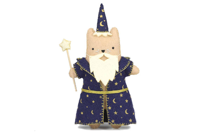 Wizard Cat Felt Doll Kit - Kiriki Press