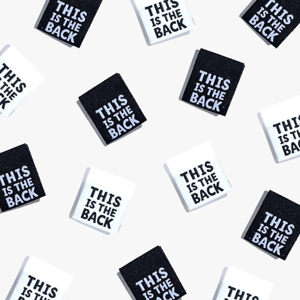 'This is The Back' Woven Labels - Kylie and The Machine