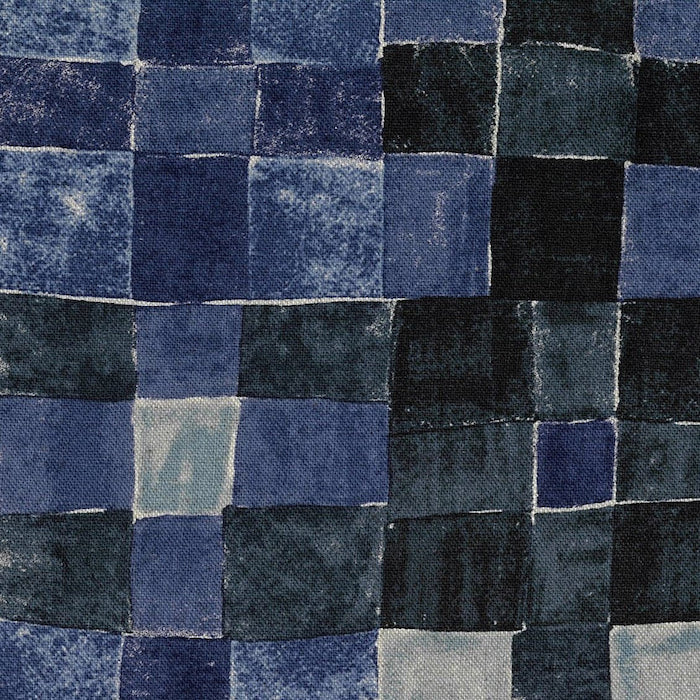 Geometric by Bookhou - Blue - Gather Collection - Cotton Linen - Kokka €30 pm