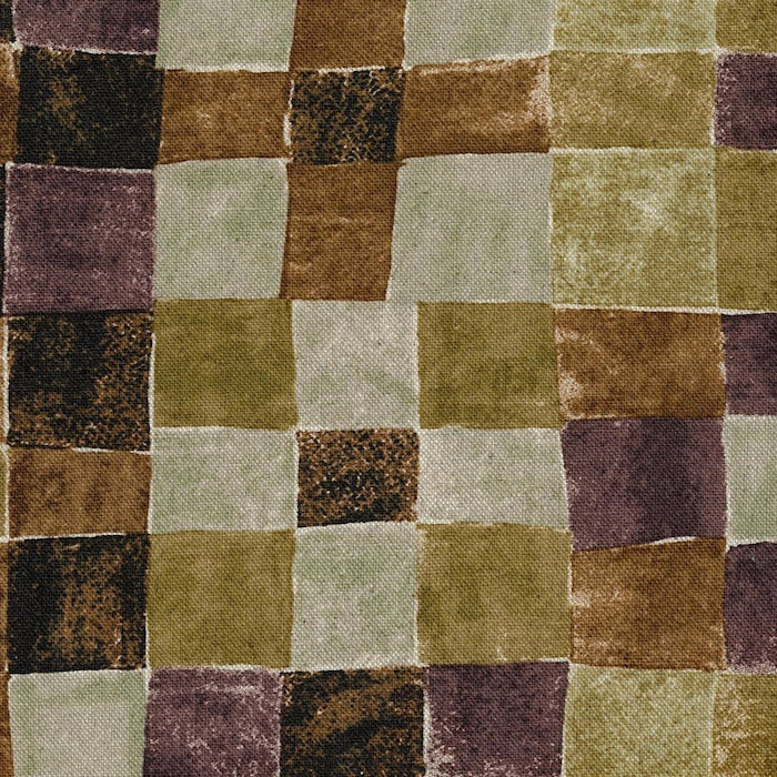 Geometric by Bookhou - Brown - Gather Collection - Cotton Linen - Kokka €30 pm
