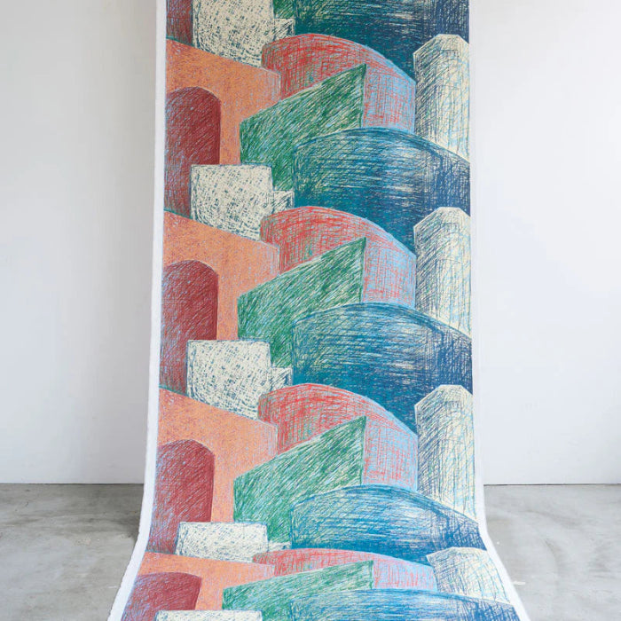 KESHIKI Station City Viyella Green x Red – Cotton - KOKKA - €18.50pm