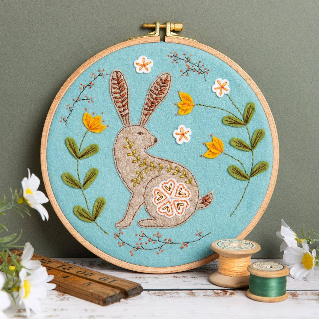 Wild Hare Appliqué Hoop Craft Kit - Corinne Lapierre Limited