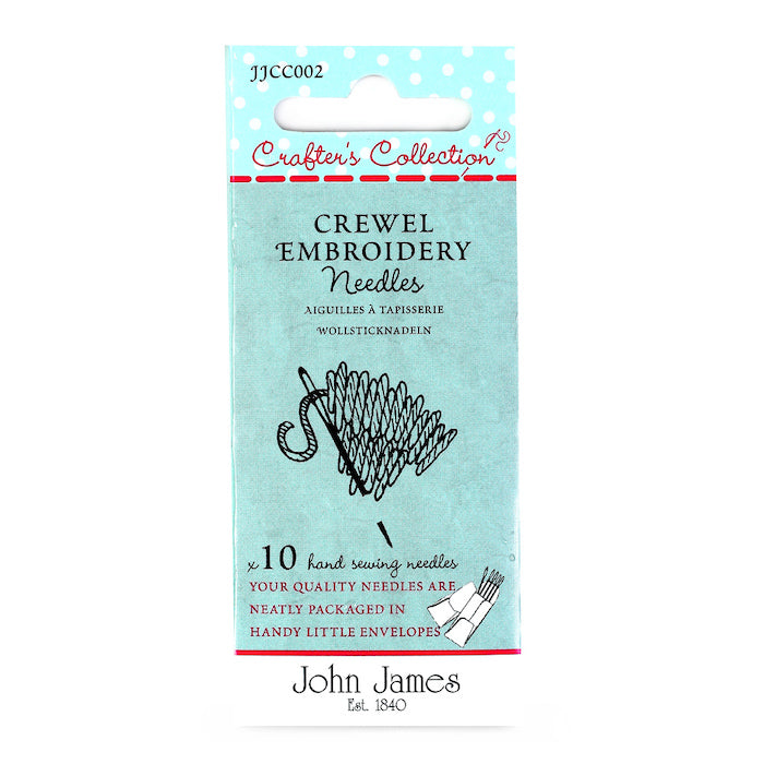 Crewel Embroidery Needles Size 22/26 - Crafter's Collection John James