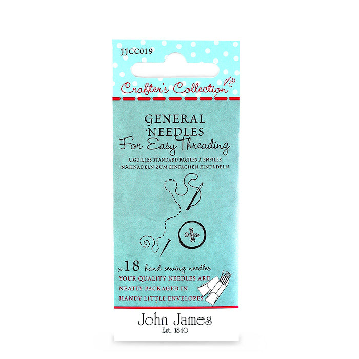 General Needles for Easy Threading - Crafter's Collection John James