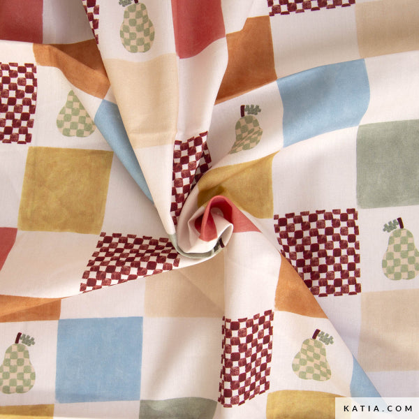 AW CHECKS MOSAIC  - Poplin Cotton - Katia Fabrics €13.50 pm