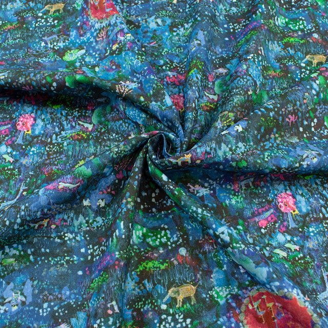 Zoo nights -  Cotton Sheeting - Kokka Fabrics €30.50pm