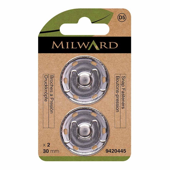 Sew On Snap Fasteners - Milward