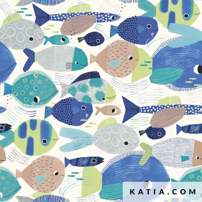 Jersey - Tropical Deep Sea - Katia Fabrics  €18,50 pm