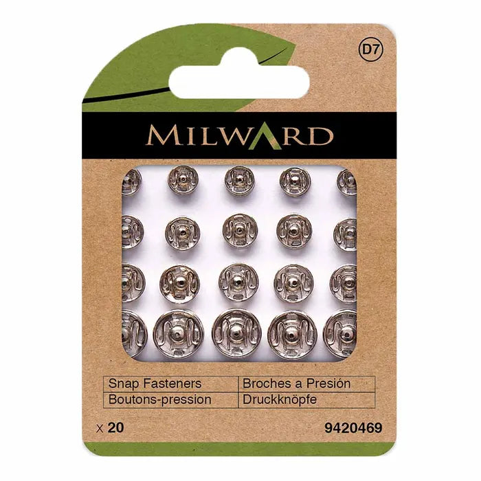 Snap Fasteners Assortment 20 pieces  - Milward