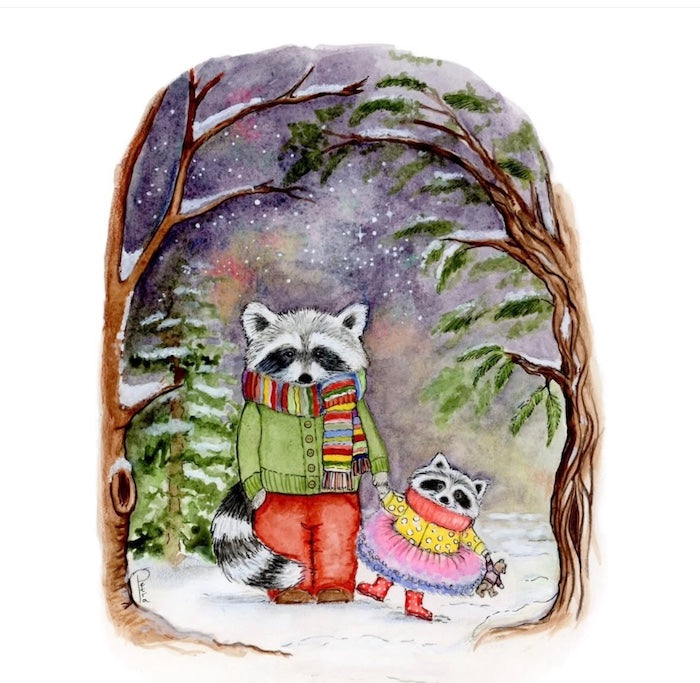 Snowy Badger Card- Studio Bereguod