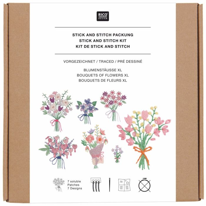 Stick & Stitch Pack Bouquets XL - Rico Design