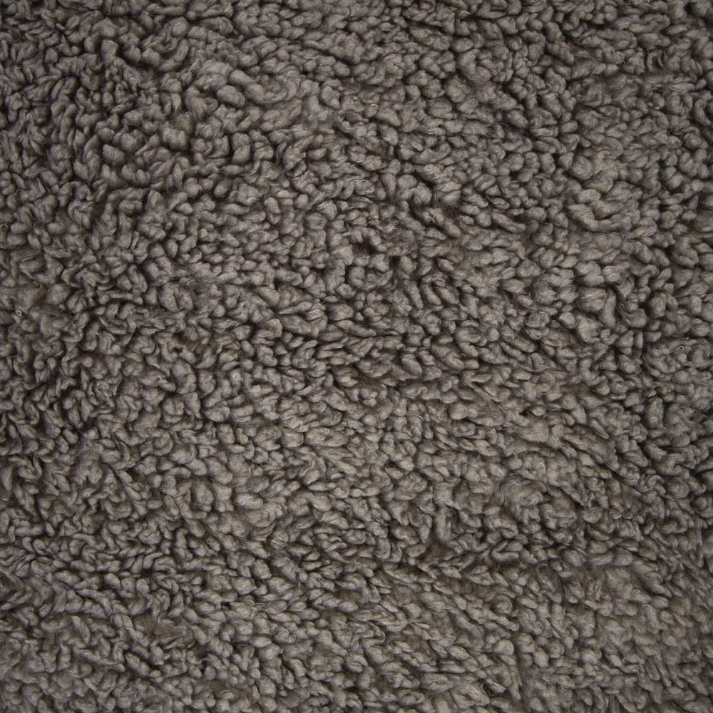 Stone grey bouclé synthetic faux-fur fabric - 100% Polyester - Katia Fabrics €23.50 pm