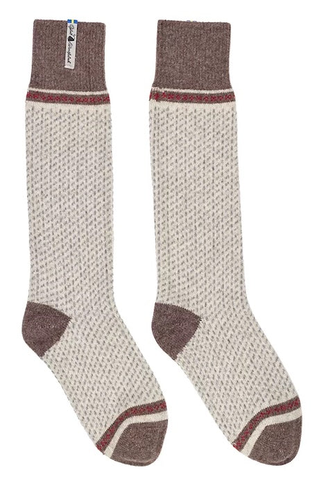 SKAFTÖ SNÖ, - Wool Socks - Large - Öjbro Vantfabrik