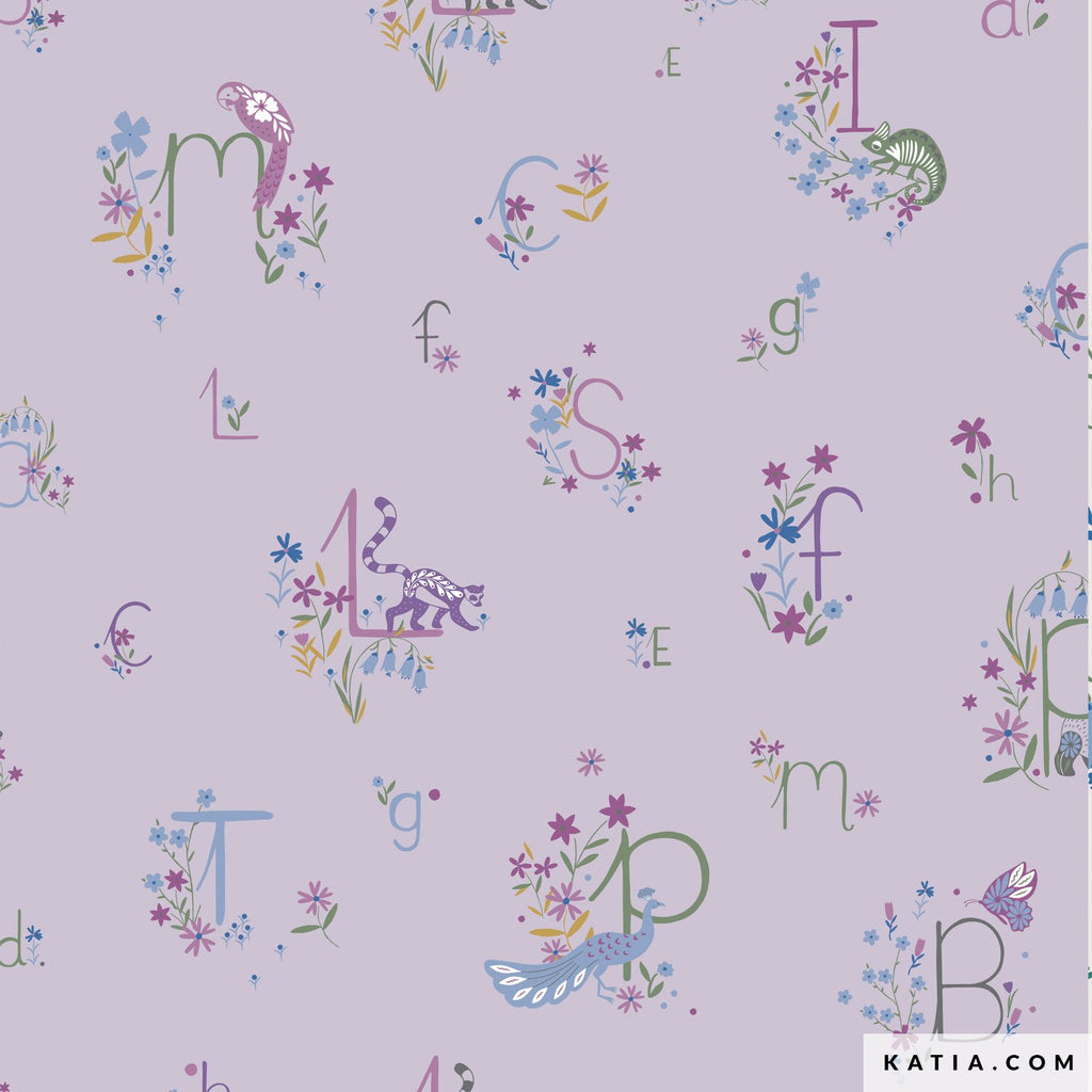 Print Cotton - Letters Vacances- Katia Fabrics  €13,00 pm