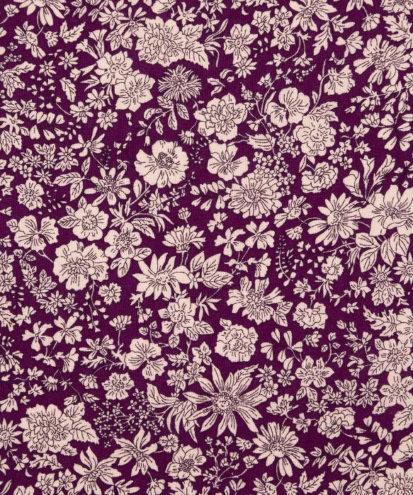 Damson Emily Belle Lasenby Quilting Cotton -Liberty Fabrics €21,00pm