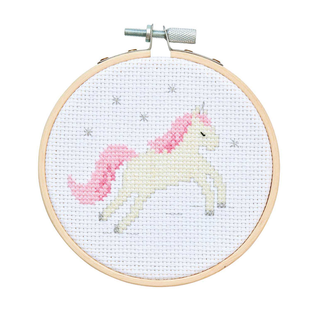 Unicorn Embroidery X  Stitch Kit – Rico Design