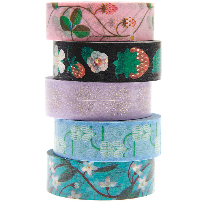 Washi Tape set Just Bees + Fruits + Flowers, floral - Rico Design