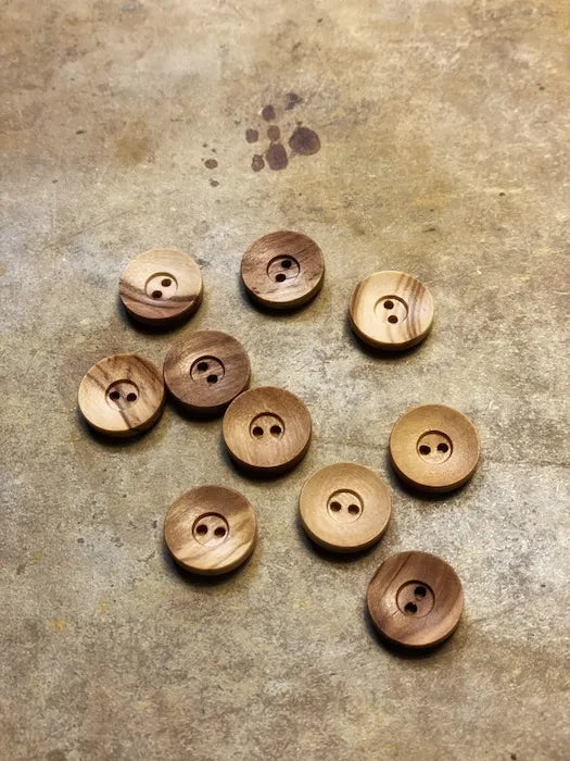 Olive Wood Buttons with 2 Holes