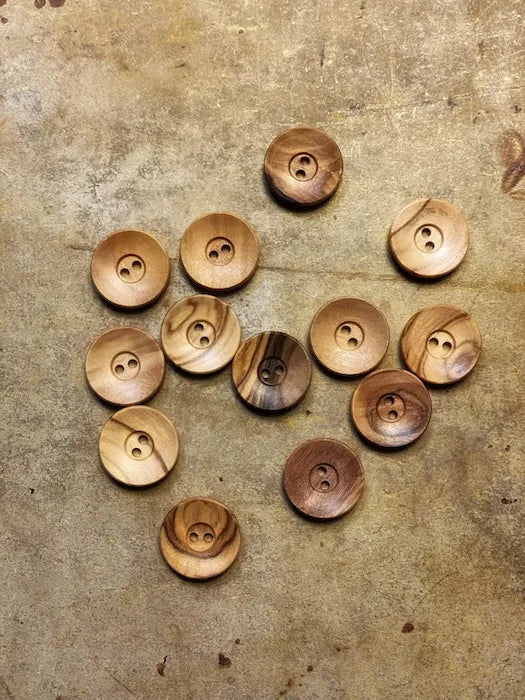 Olive Wood Buttons with 2 Holes